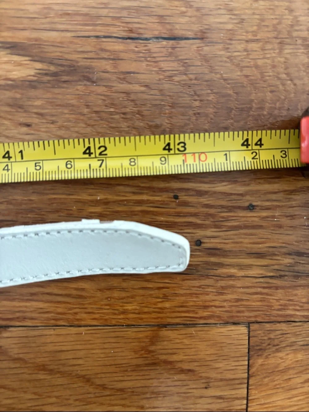 Guess White Leather Belt